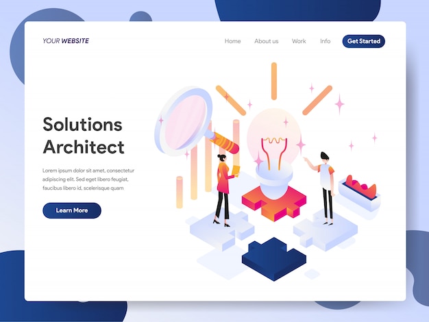 Solutions Architect banner of landing page