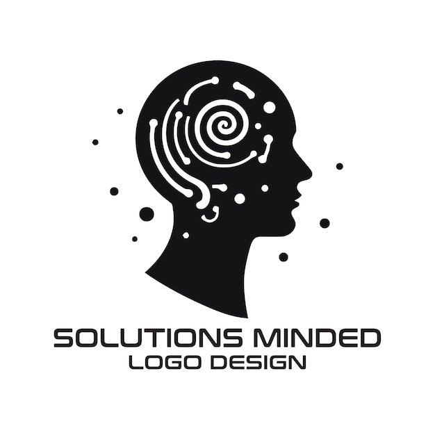 Solutions Minded vector logo design