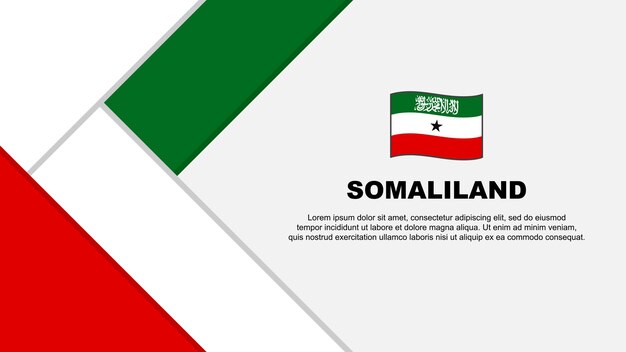 Somaliland Flag Abstract Background Design Template Somaliland Independence Day Banner Cartoon Vector Illustration Somaliland Illustration