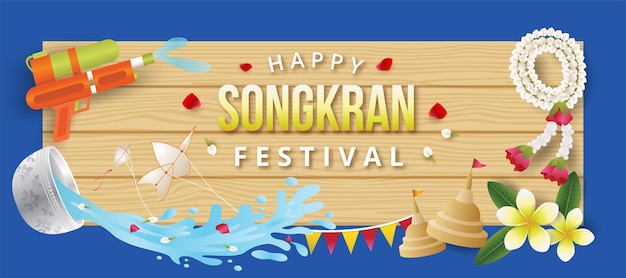 Songkran Banner Thailand's Water Festival