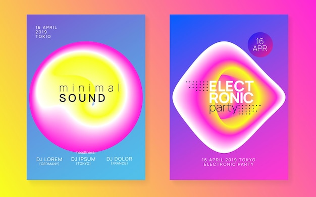 Sound Fest. Graphic Pattern For Presentation Vector. Jazz Trance