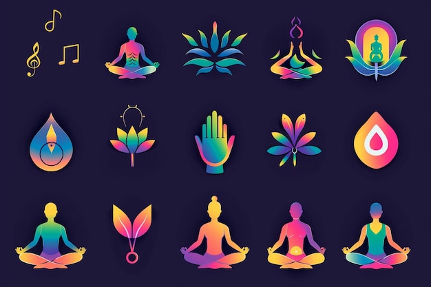 Sound Healing and Meditation Icons