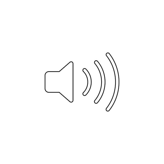 Sound on icon Speaker symbol modern simple vector icon for website design mobile app ui