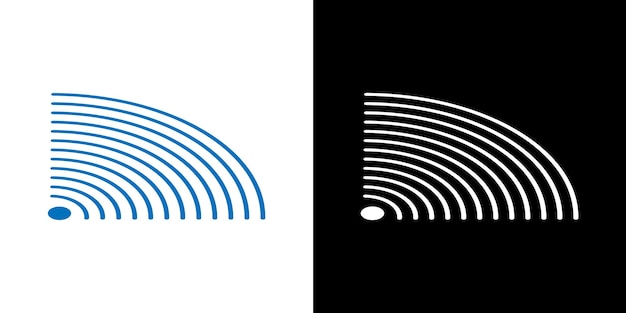 Sound navigation sonar signal wave icons