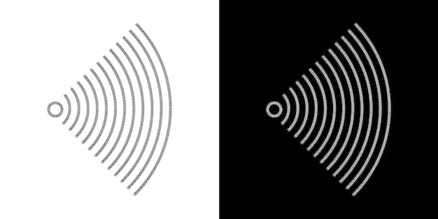 Sound navigation sonar signal wave icons