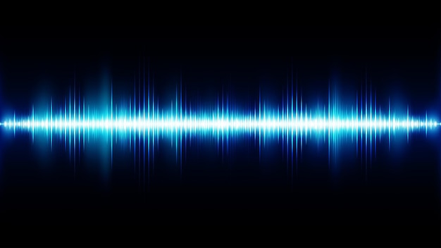 Sound wave background. Wave of musical soundtrack