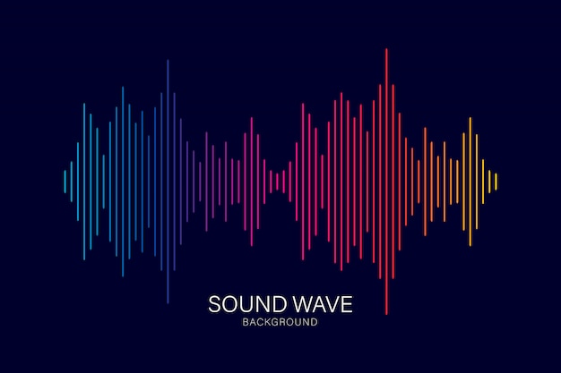 Vector sound wave equalizer background