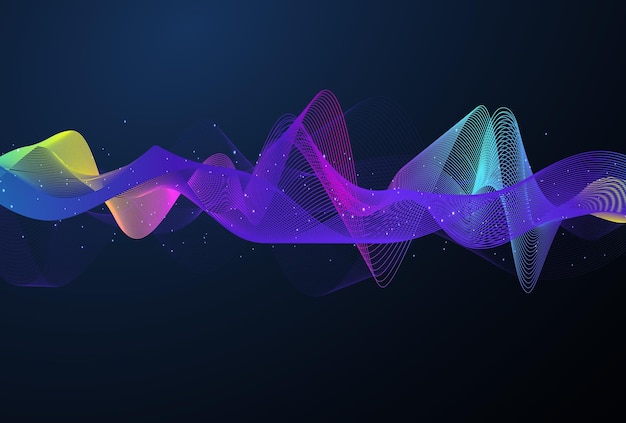 Sound wave equalizer vector design