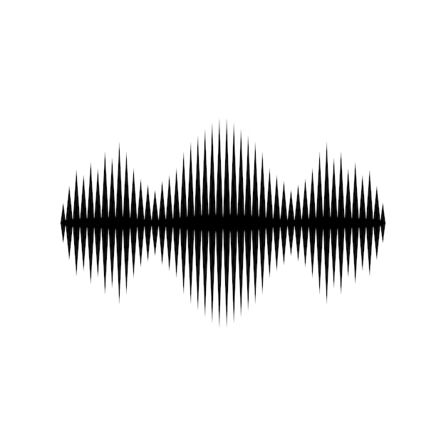 Vector sound wave icon vector illustration symbol design