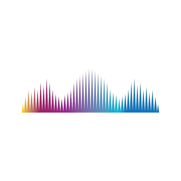 Vector sound wave icon vector illustration symbol design