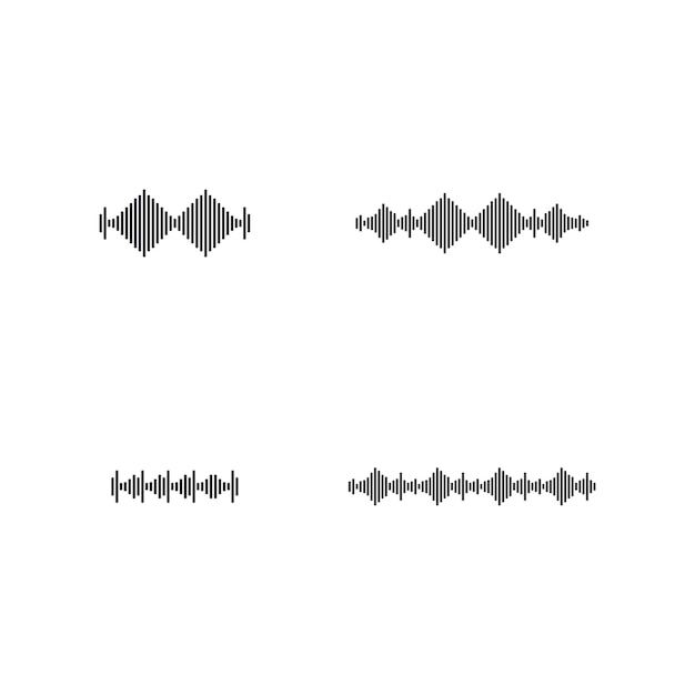 Sound wave ilustration logo vector icon template