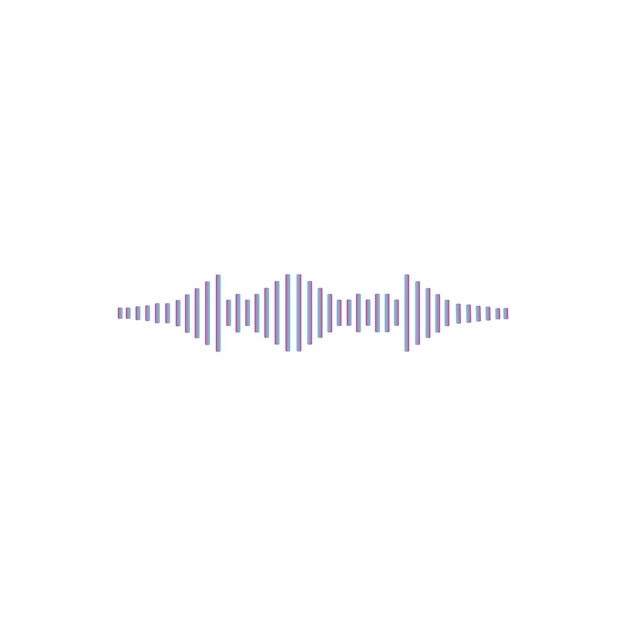 Sound wave ilustration logo vector icon template