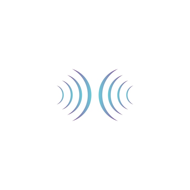 Sound wave ilustration logo vector icon template