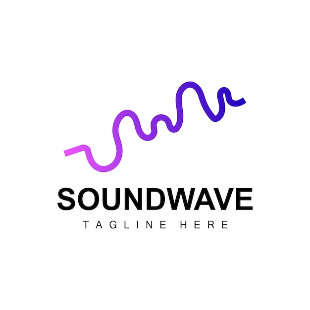 Sound Wave Logo And Sound Tone Vector Icon Template Music Brand Product