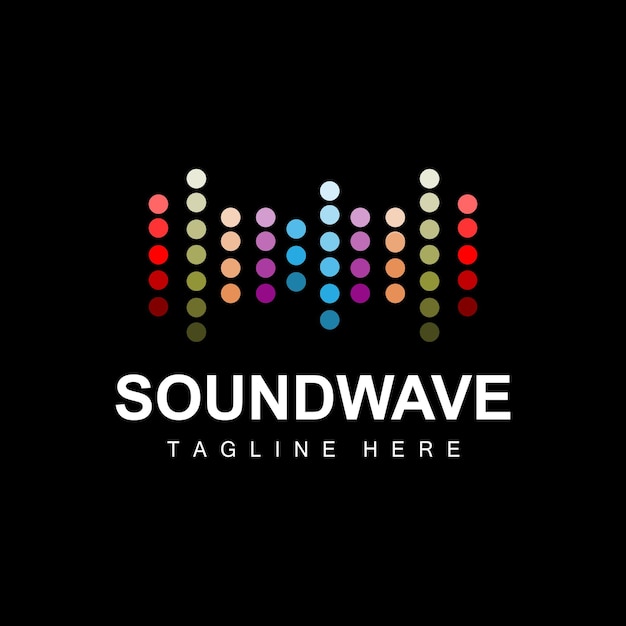 Sound Wave Logo And Sound Tone Vector Icon Template Music Brand Product