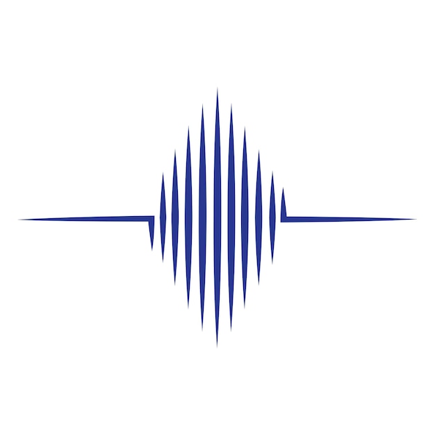 Sound wave music logo