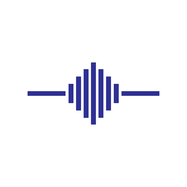 Sound wave music logo