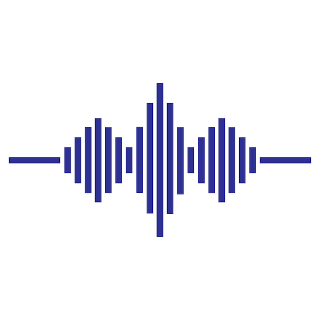 Sound wave music logo