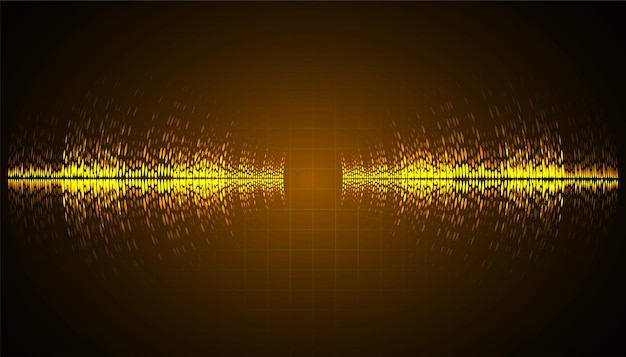 Sound waves oscillating dark light