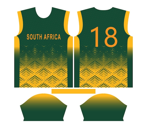 South Africa cricket team sports kid design or South Africa cricket jersey design