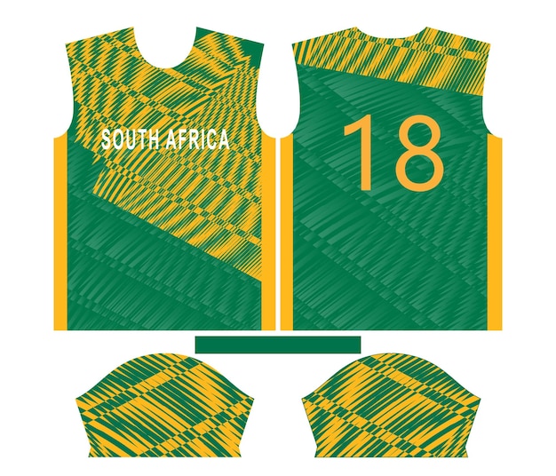 South Africa cricket team sports kid design or South Africa cricket jersey design