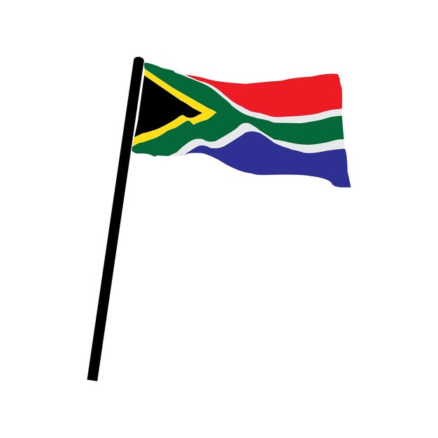 South Africa flag icon vector illustrataion symbol design