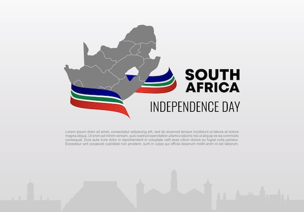 South africa independence day background banner poster for celebration on April 27 th