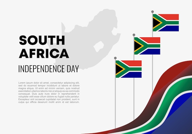 South africa independence day background banner poster for celebration on April 27 th