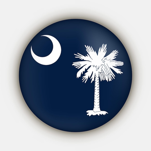 South Carolina state flag Vector illustration