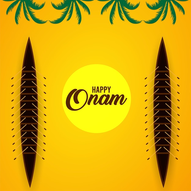 South indian festival happy onam celebration background