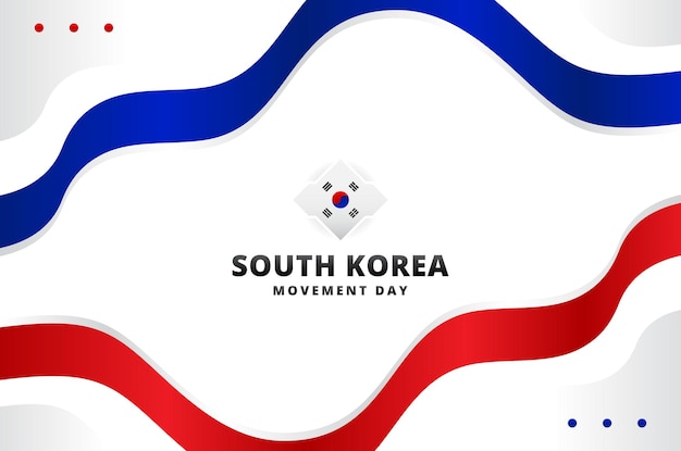 South Korea Movement Day Design Background