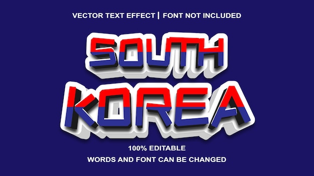 SOUTH KOREA STYLE  EDITABLE TEXT EFFECT