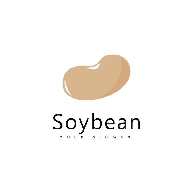 Soybean vector flat illustration. Organic legumes beans