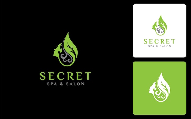 Spa aesthetics modern logo vector