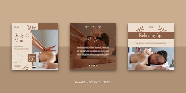 Spa and Beauty Social Media Post Template