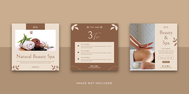 Spa and Beauty Social Media Post Template