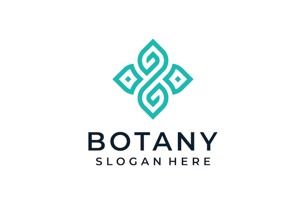 Spa botany ecology vector logo design