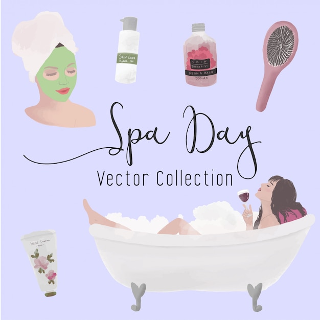 Spa Day Vector Collection