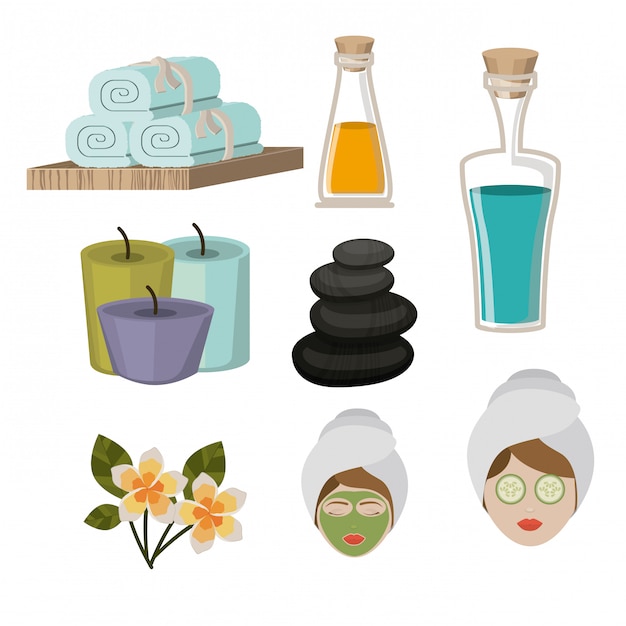 Spa design,vector illustration.