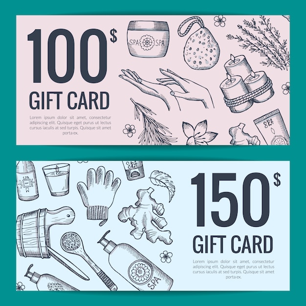   spa discount card set