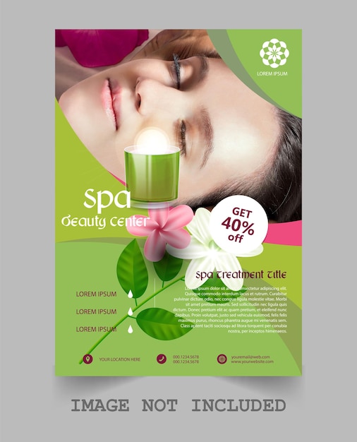 Spa flyer template