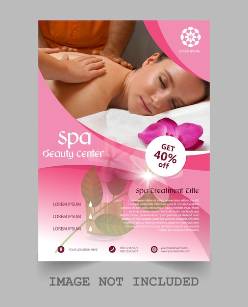 Spa flyer template