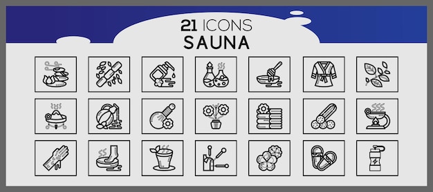 Spa line icon set Creative spa and relax unlimited outline icon pack such as spa learn oil beauty