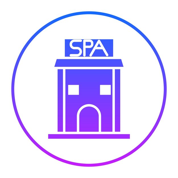 Vector spa signboard icon