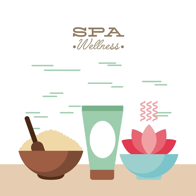 Spa utensils illustration