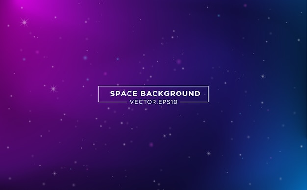 Space background template design with abstract starlight