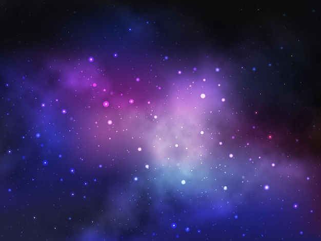 Space background with nebula and stars 