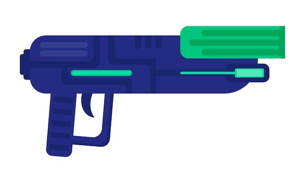 Space cartoon gun. Cannon for games. Vector illustration