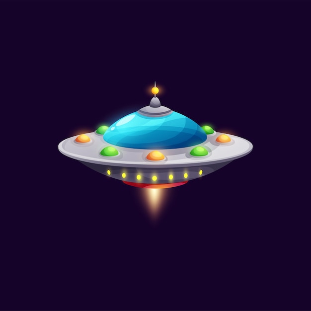 Space craft saucer cartoon ufo aliens spaceship