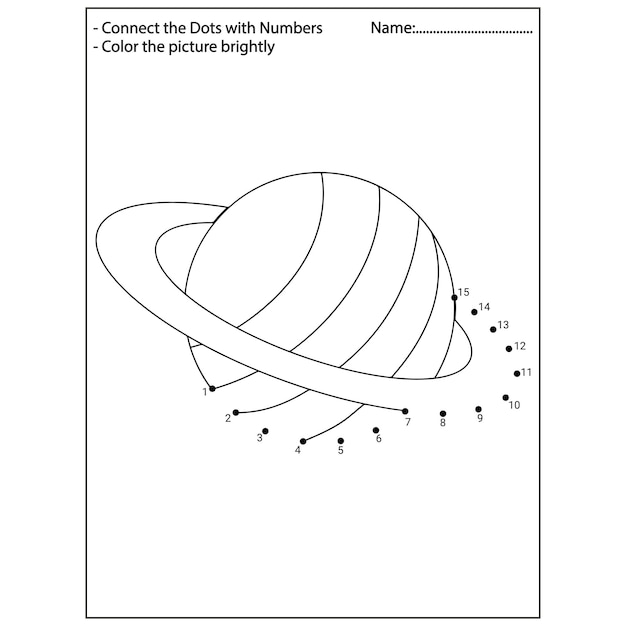 Space Dot To Dot Activity Book For Kids